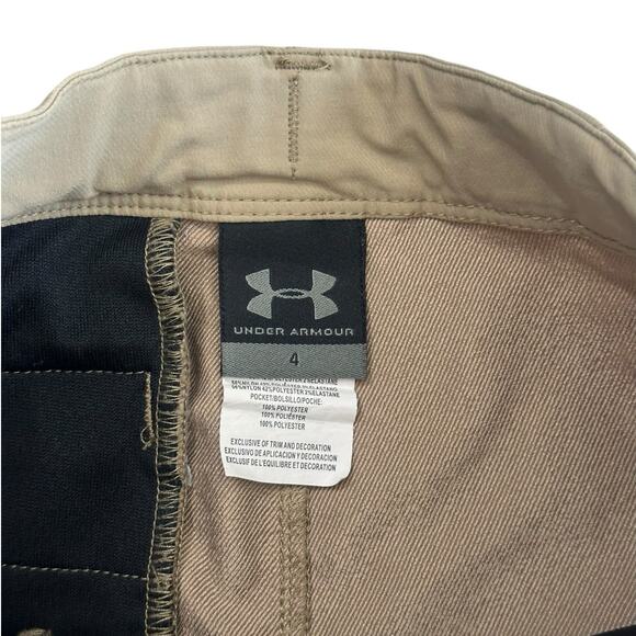 UNDER ARMOUR Boys Matchplay Khaki Pants Size 4 - Picture 3 of 6